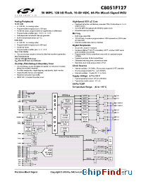 Datasheet C8051F127 manufacturer Silicon Lab.
